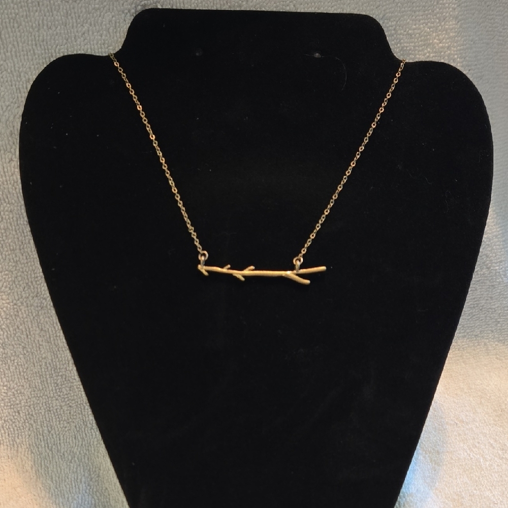 18" Gold Branch Necklace